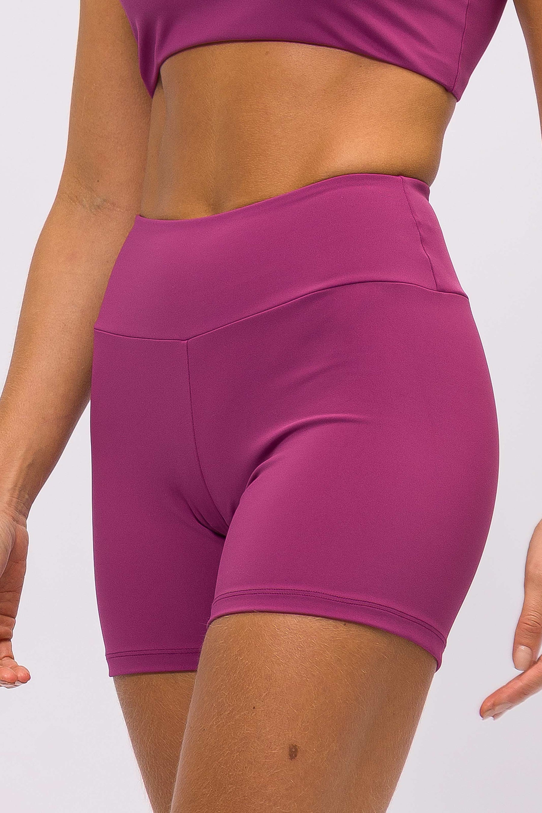 Conjunto Top Speed e Bermuda Meia Coxa Rasberry Radiance
