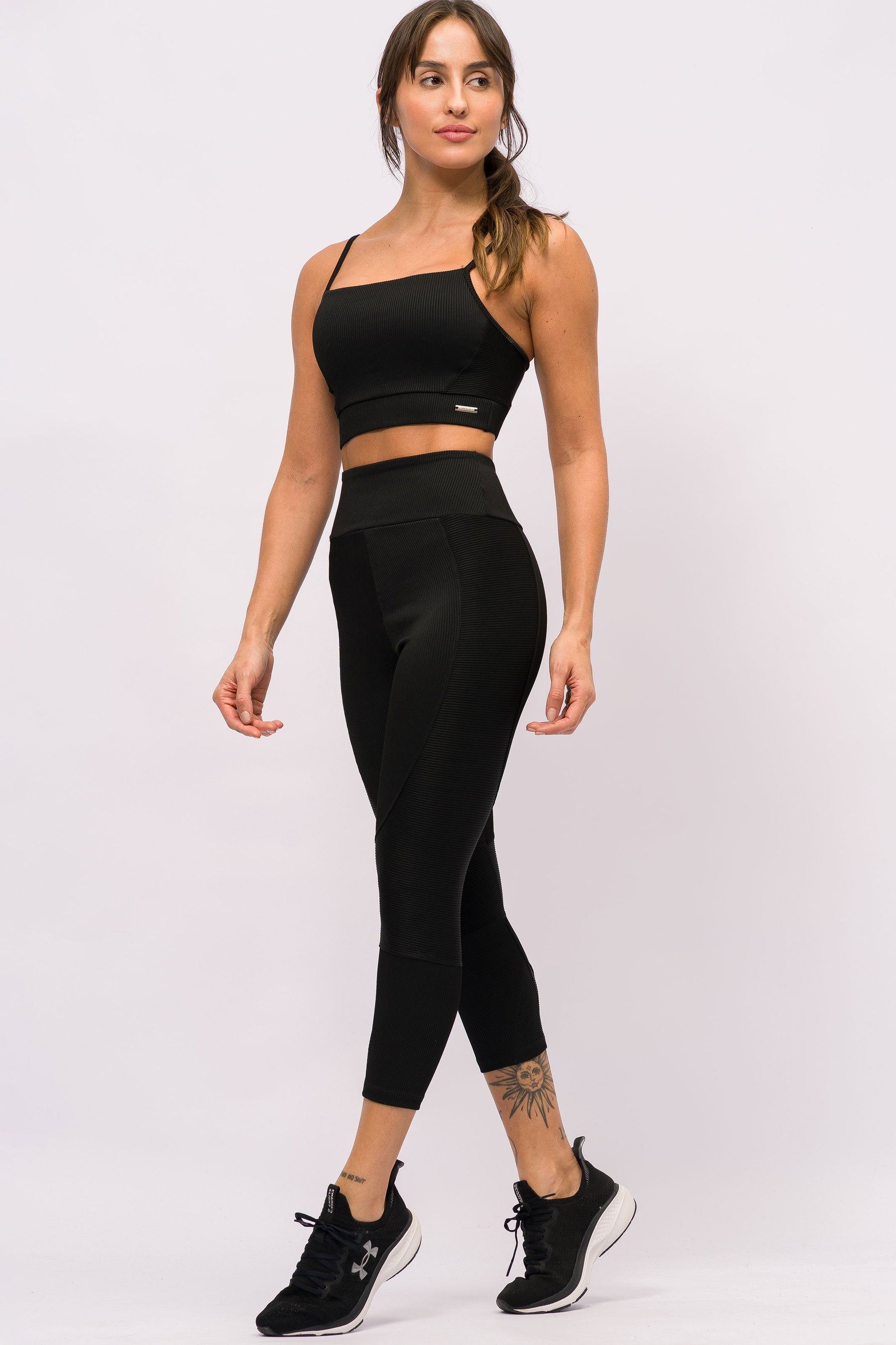 Conjunto Corsário Canelado Preto