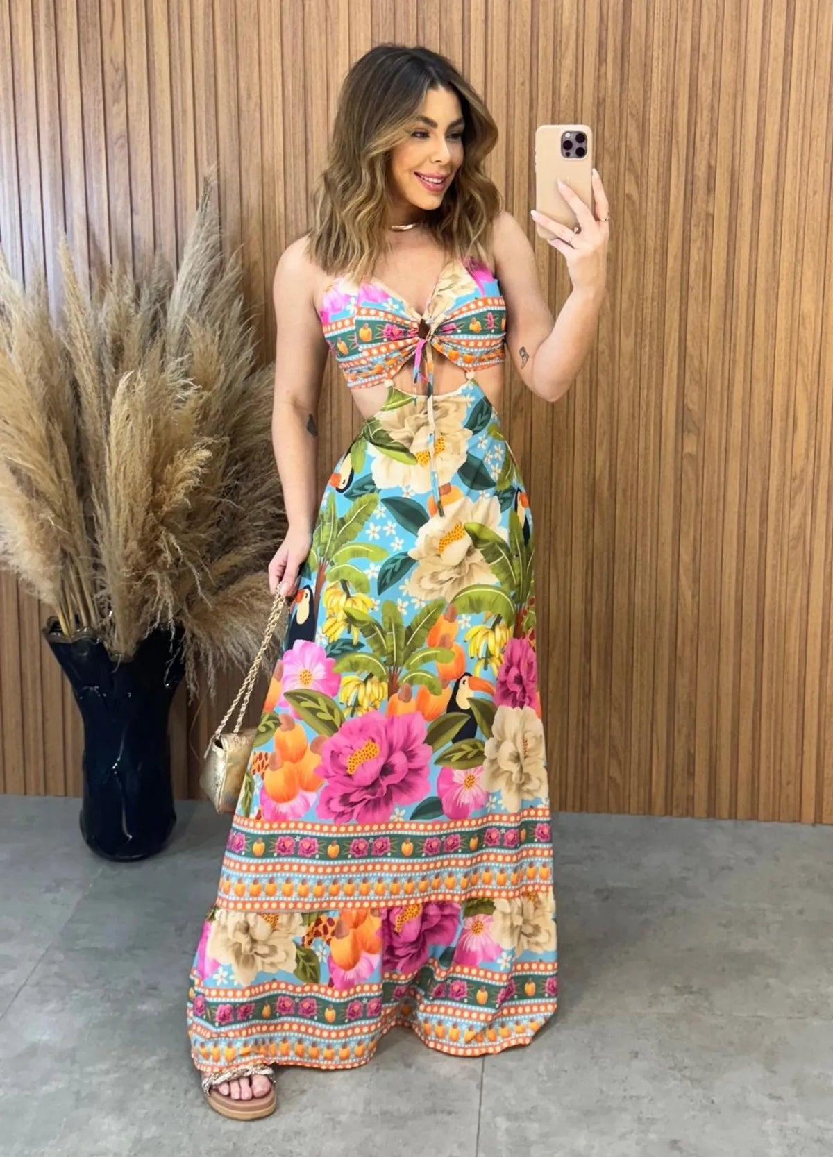 Vestido Tropical Estampado