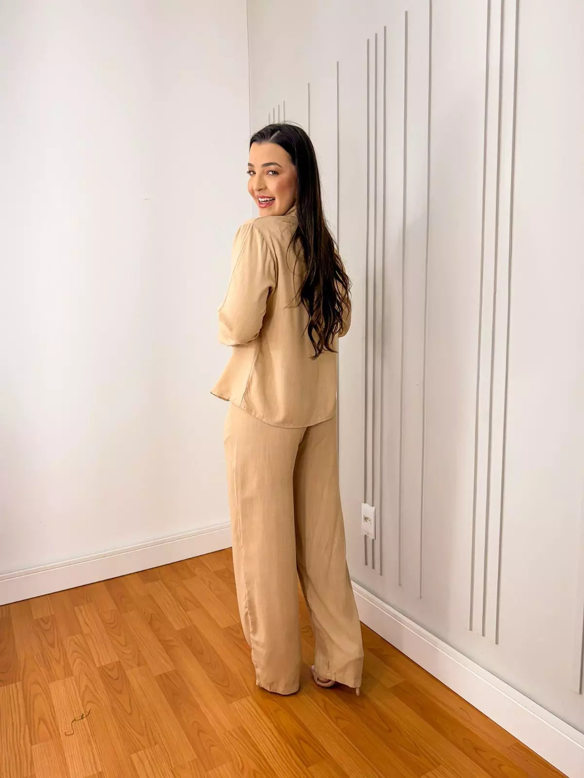 Conjunto 3 peças linho