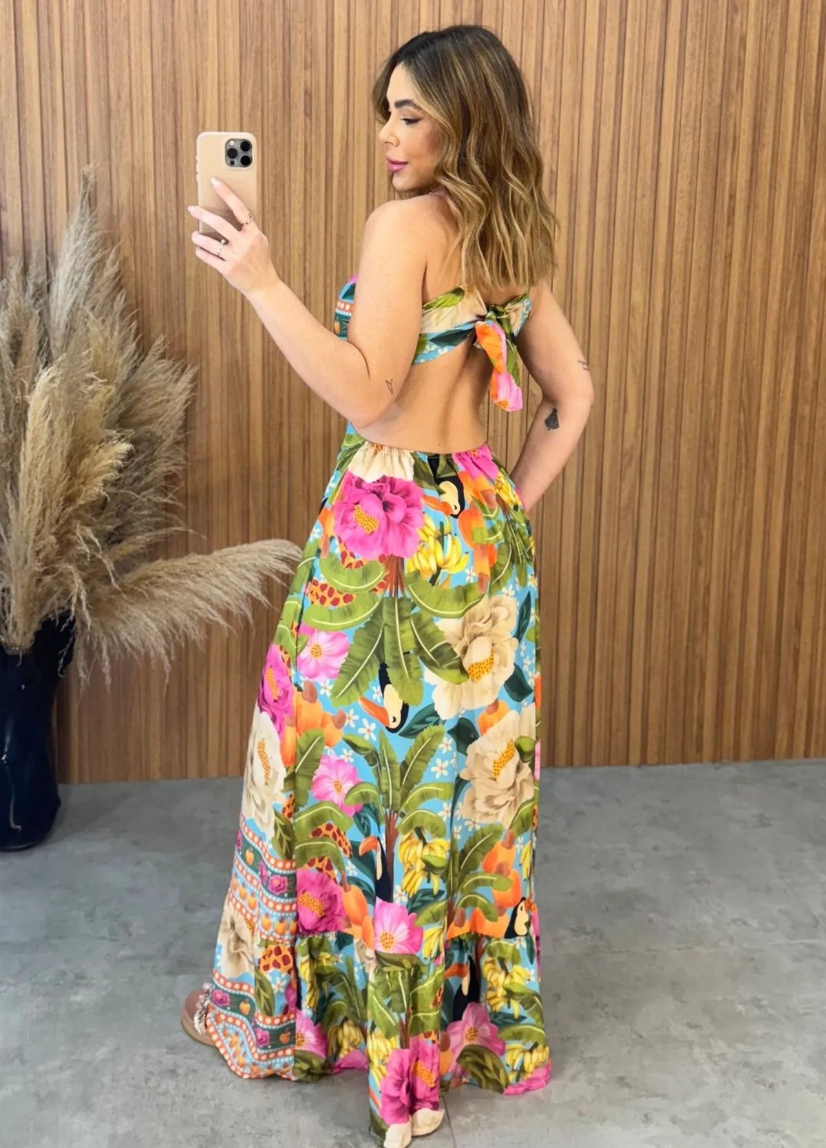 Vestido Tropical Estampado