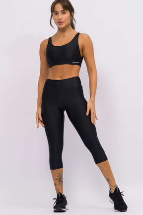 Conjunto Top e Corsário Track Preta