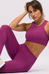 Conjunto Top Speed e Legging Básica Rosa