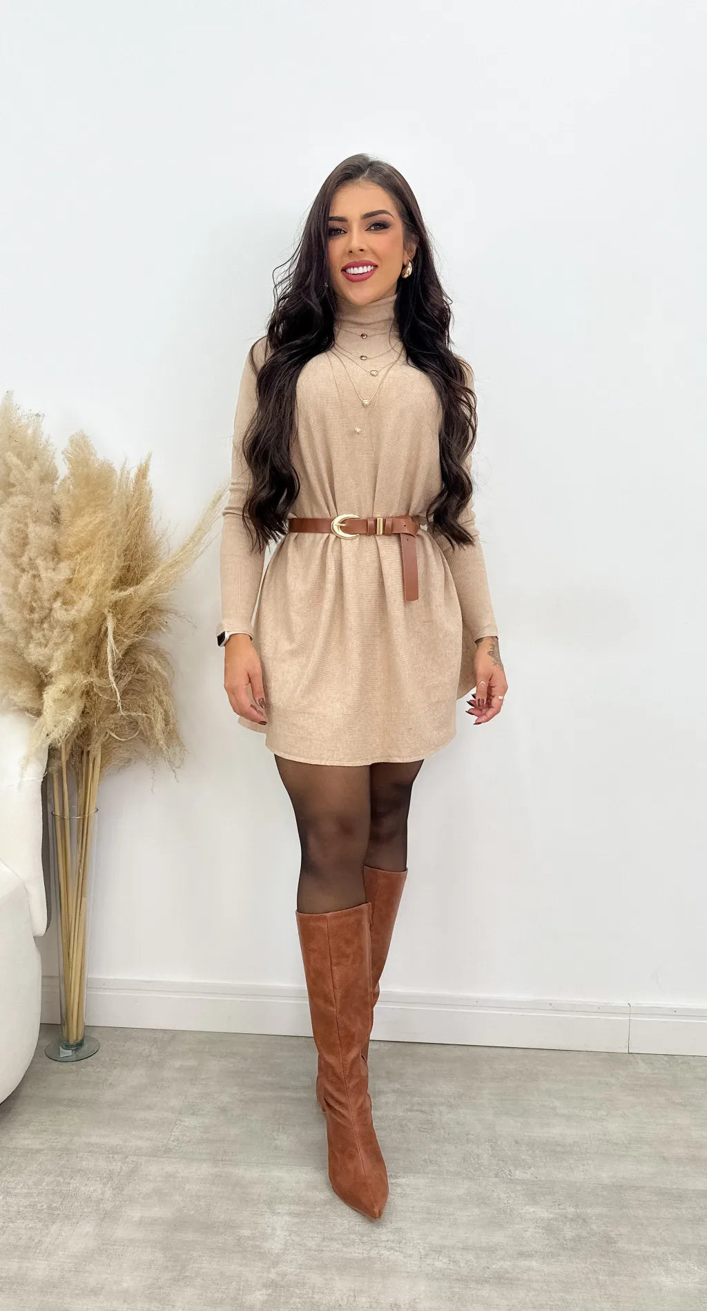 Poncho Long Tricot Modal