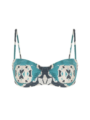Top Meia Taça Estampado Nice
