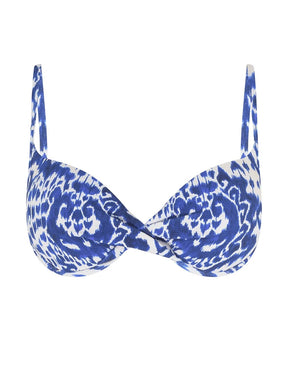 Top Meia Taça Estampado Ocean