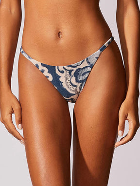 Tanga Lateral Estreita Estampada Monaco